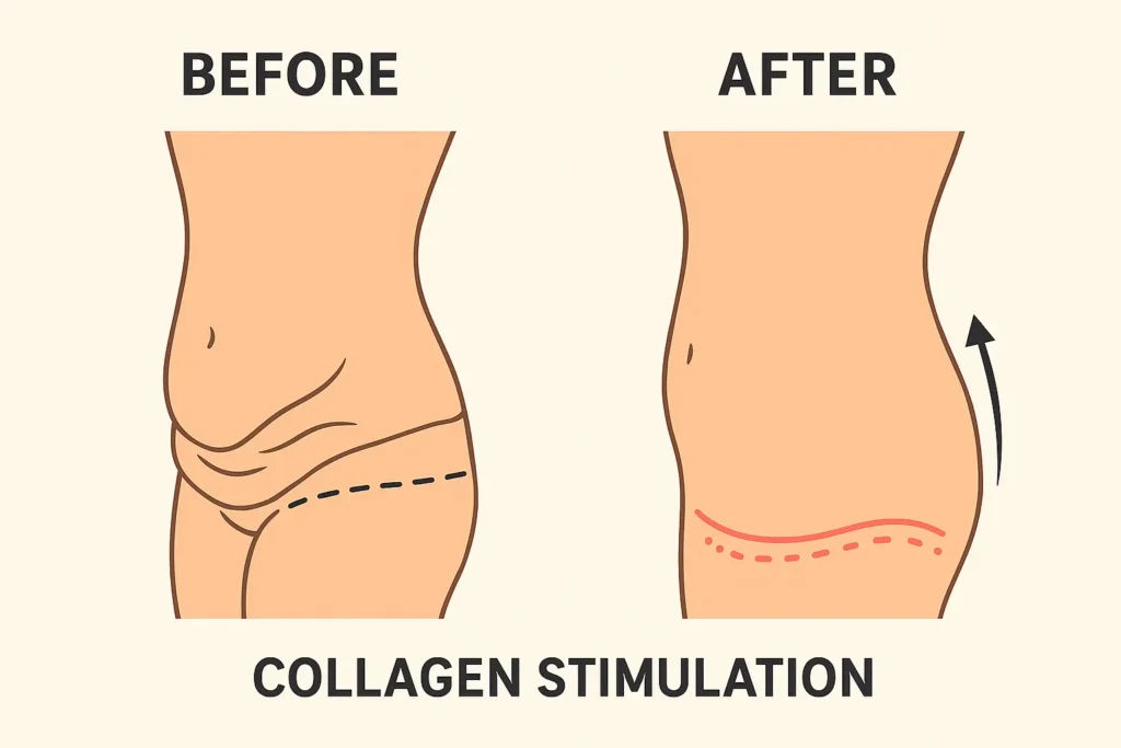 Before and after results for sagging skin after weight loss injections Sleaford