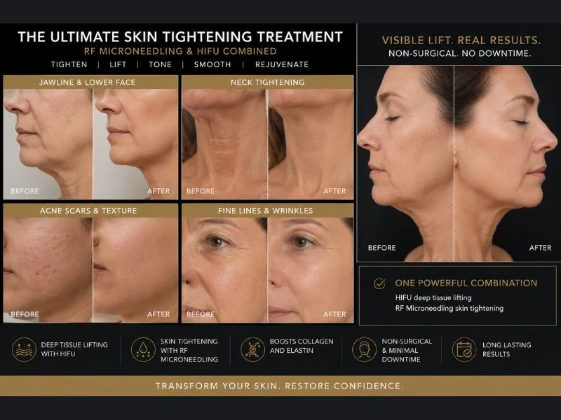 Results of combined treatment for the ultimate skin tightening treatment Sleaford