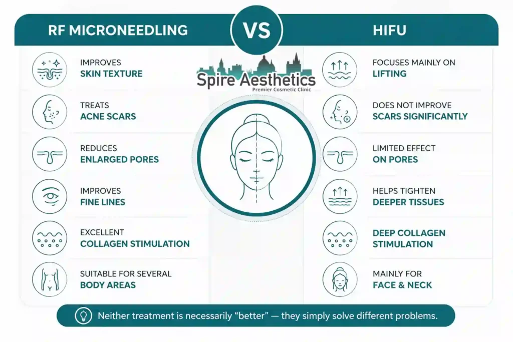 RF Microneedling vs HIFU: Which Treatment Gives Better Results Sleaford?